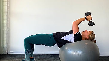 Fitball Tricep Extension